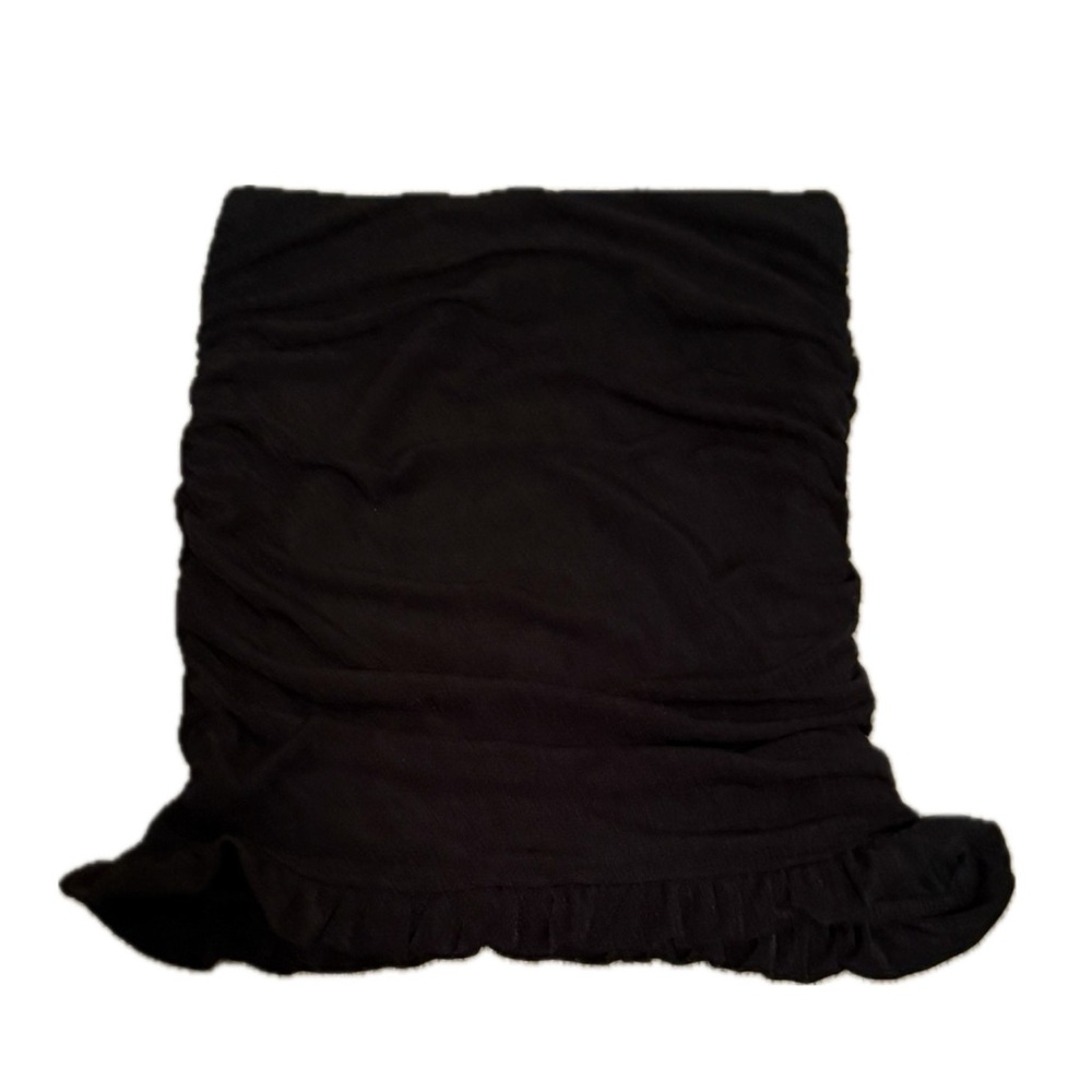 shein black ruched tube top